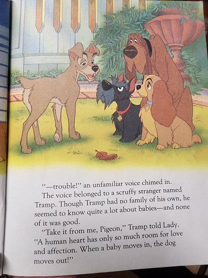 Vintage Book a Little Golden Book Walt Disney's Lady And The Tramp (1991) - I Bought a Yard Sale