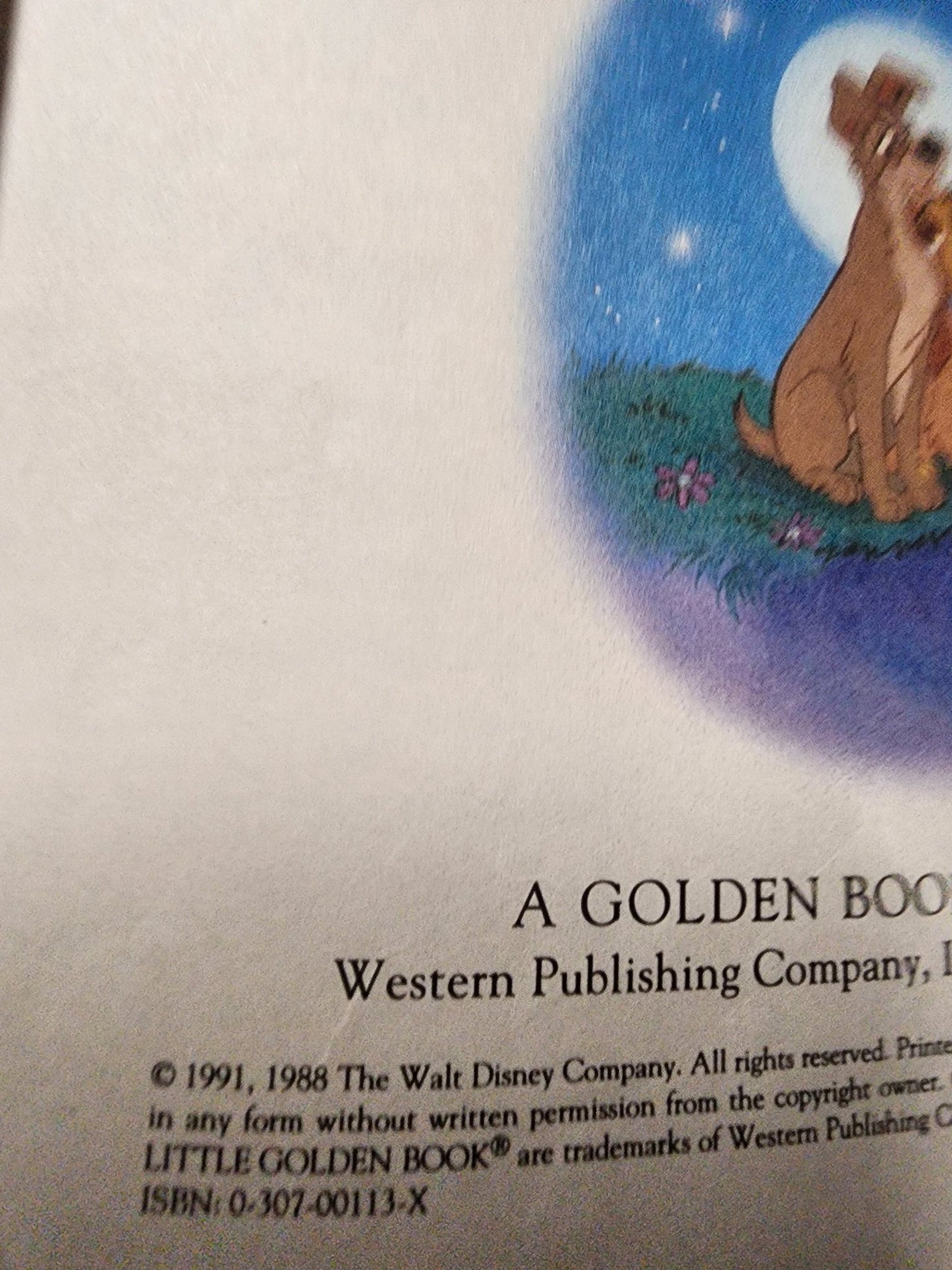 Vintage Book a Little Golden Book Walt Disney's Lady And The Tramp (1991) - I Bought a Yard Sale