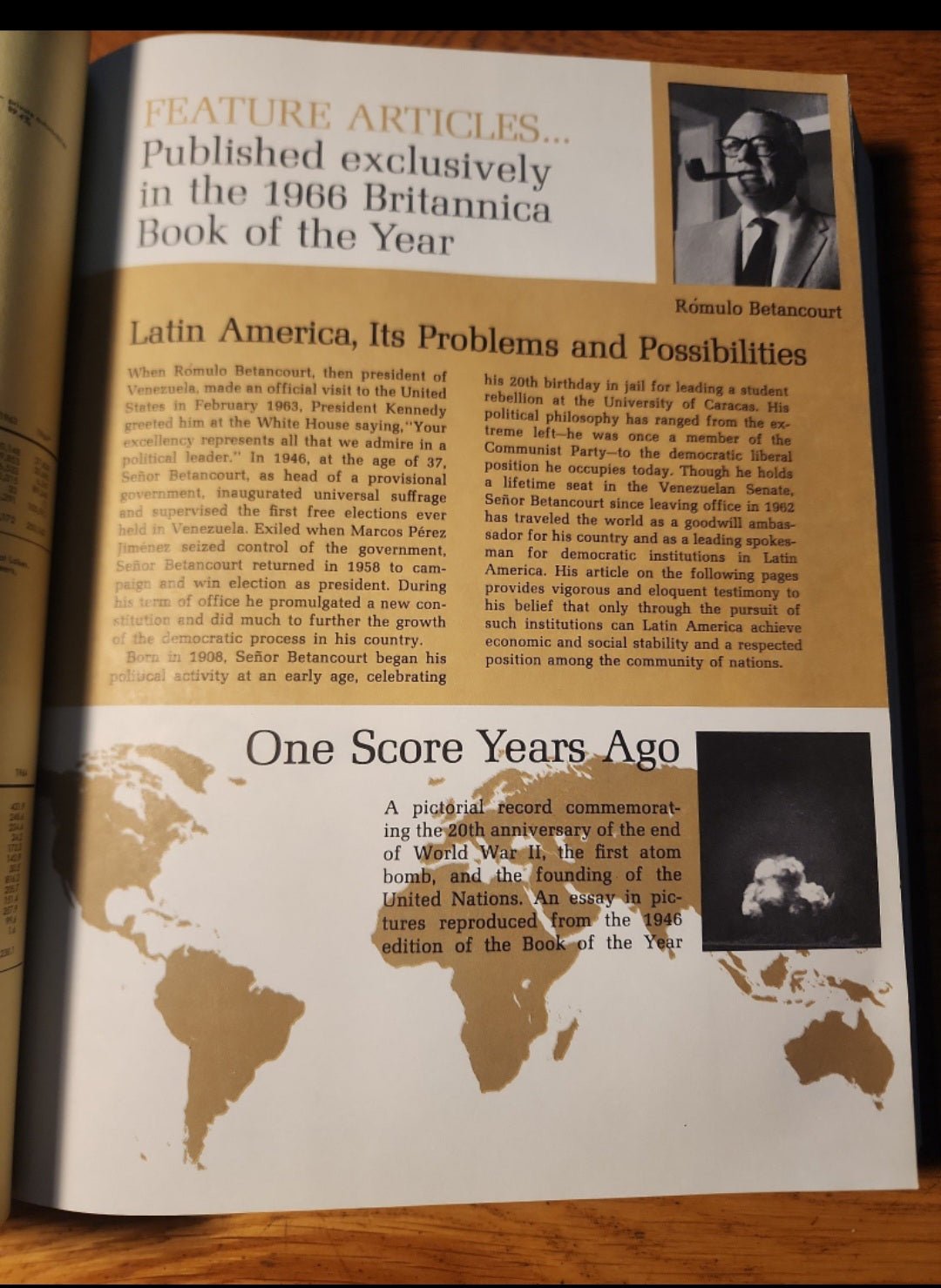 Vintage Book Britannica Book Of The Year 1966 - I Bought a Yard Sale