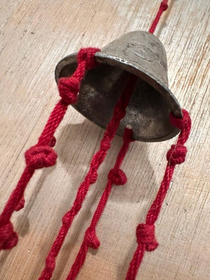 Vintage Carson Pewter Grazing Pigs Wind Chime with Bell Cap 1992 - I Bought a Yard Sale