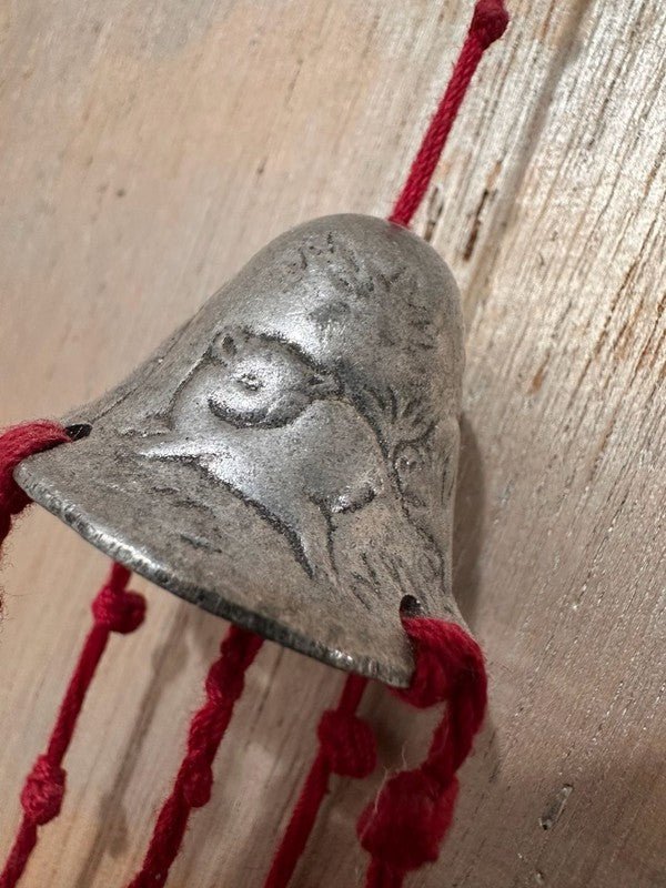 Vintage Carson Pewter Grazing Pigs Wind Chime with Bell Cap 1992 - I Bought a Yard Sale
