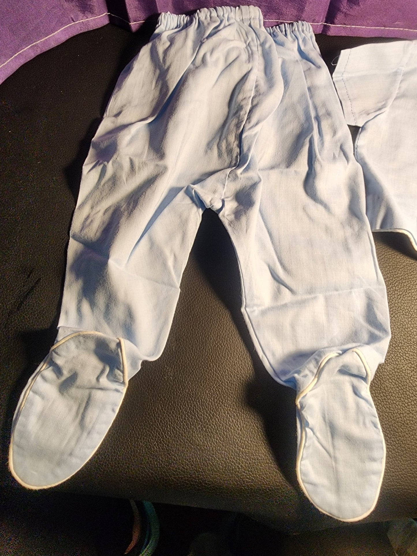 Vintage Classic Blue Newborn Outfit with Vest and Bow Tie - I Bought a Yard Sale