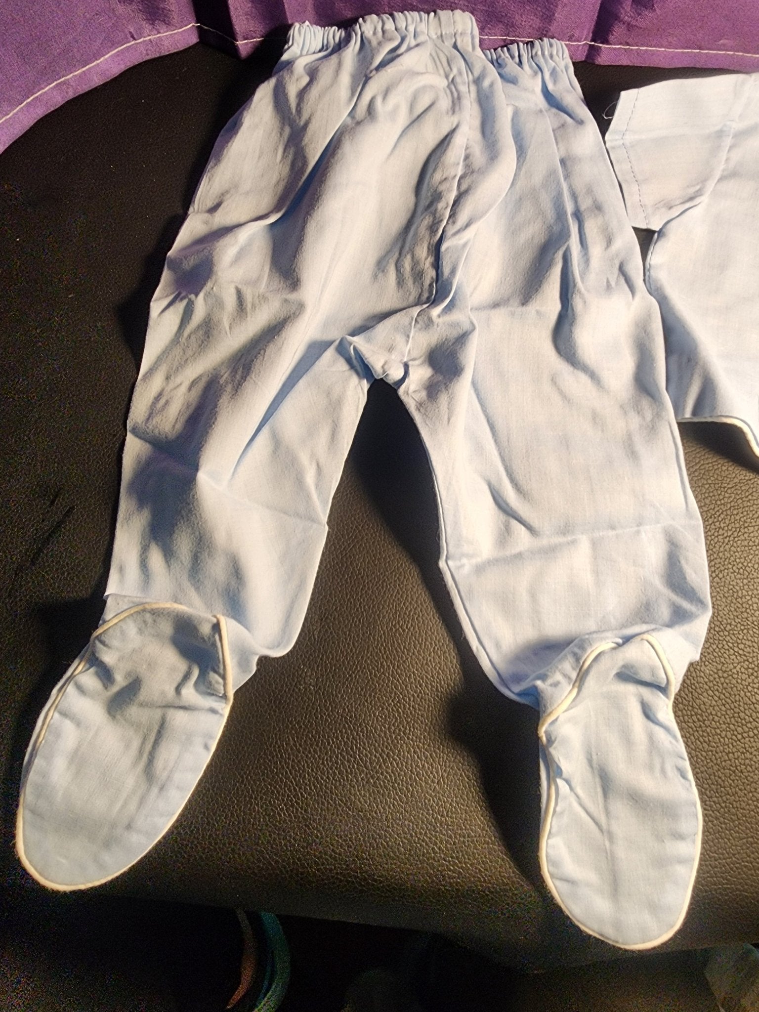 Vintage Classic Blue Newborn Outfit with Vest and Bow Tie - I Bought a Yard Sale