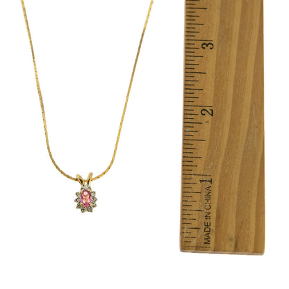 Vintage Clear Swarovski Crystal Necklace Antique Diamond - like necklace N1291 by PVD Vintage Jewelry - I Bought a Yard Sale