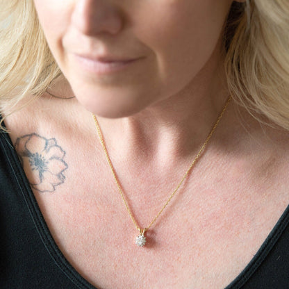 Vintage Clear Swarovski Crystal Necklace Antique Diamond - like necklace N1291 by PVD Vintage Jewelry - I Bought a Yard Sale