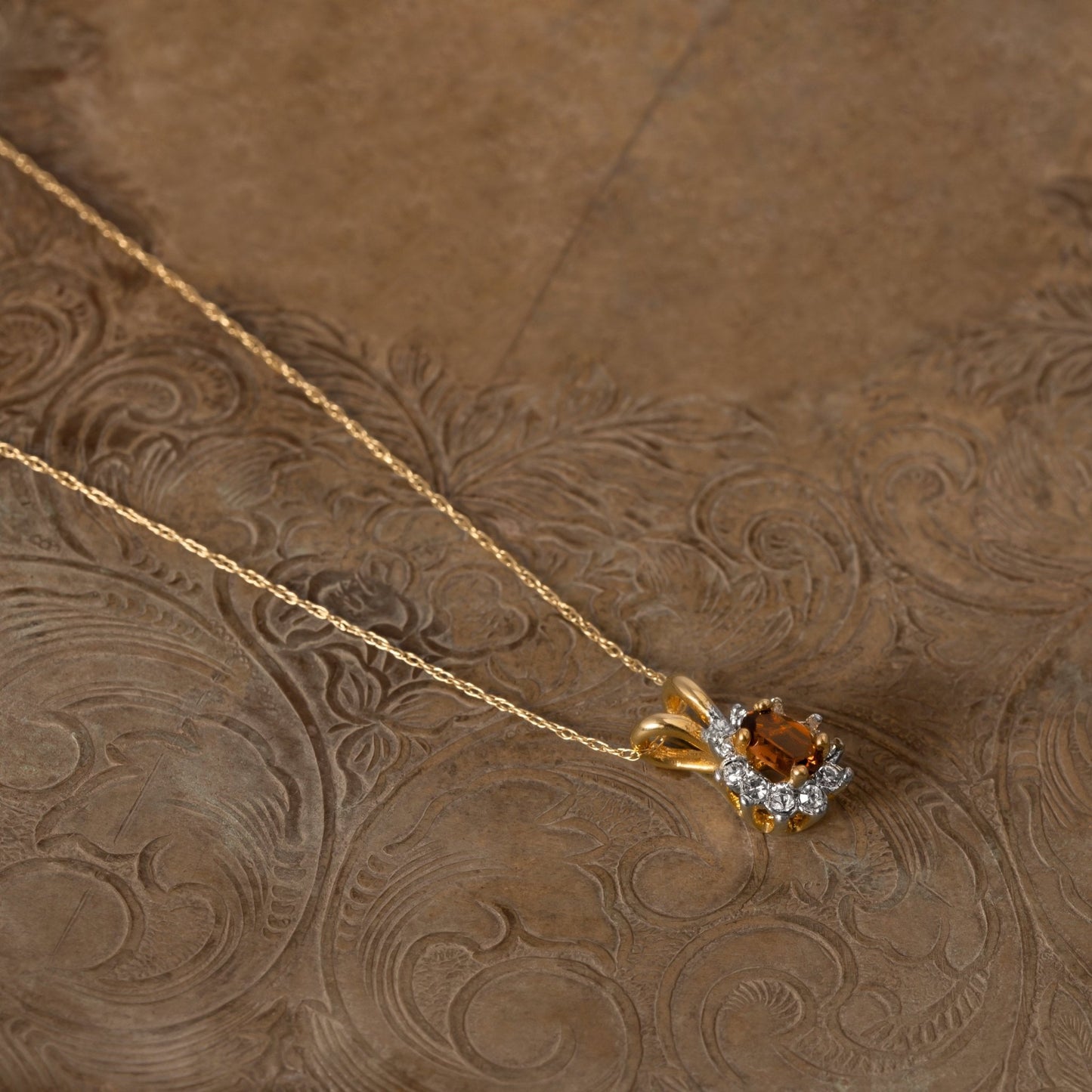 Vintage Clear Swarovski Crystal Necklace Antique Diamond - like necklace N1291 by PVD Vintage Jewelry - I Bought a Yard Sale