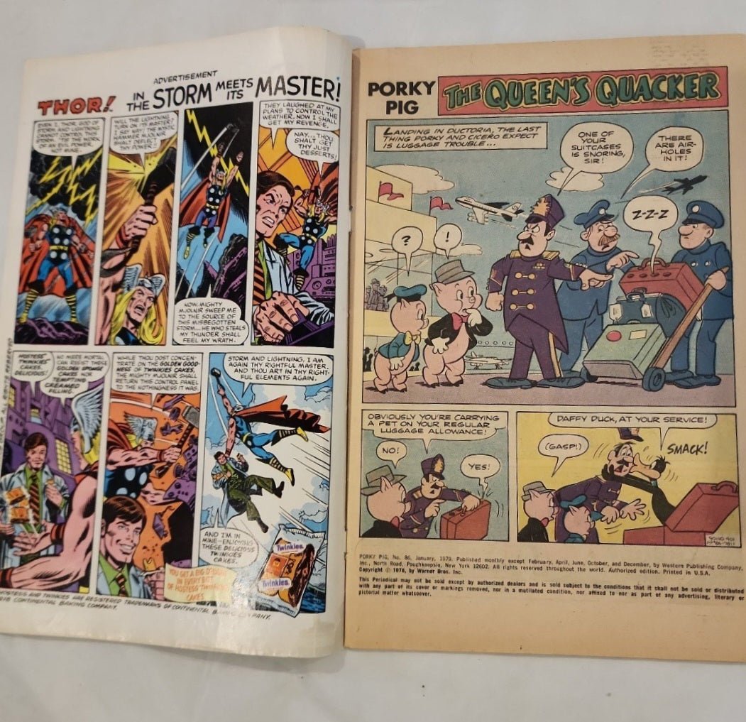 Vintage Comic Book Porky Pig & Bugs Bunny 86 1979 Gold Key - I Bought a Yard Sale