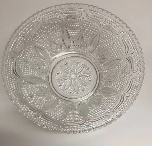 Vintage Crystal Heritage Hobnail Fruit Bowl By Federal Glass Co. 10 - 1/2" in diameter - I Bought a Yard Sale