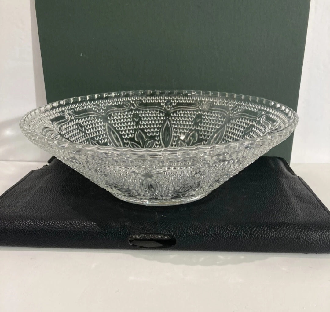 Vintage Crystal Heritage Hobnail Fruit Bowl By Federal Glass Co. 10 - 1/2" in diameter - I Bought a Yard Sale