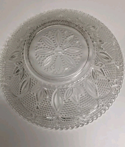 Vintage Crystal Heritage Hobnail Fruit Bowl By Federal Glass Co. 10 - 1/2" in diameter - I Bought a Yard Sale