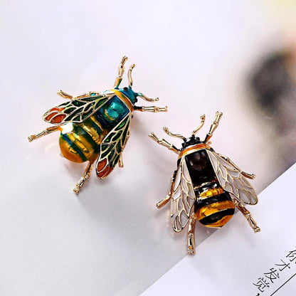 Vintage Enamel Crystal Rhinestone Bee Brooch Jewelry Wholesale - I Bought a Yard Sale