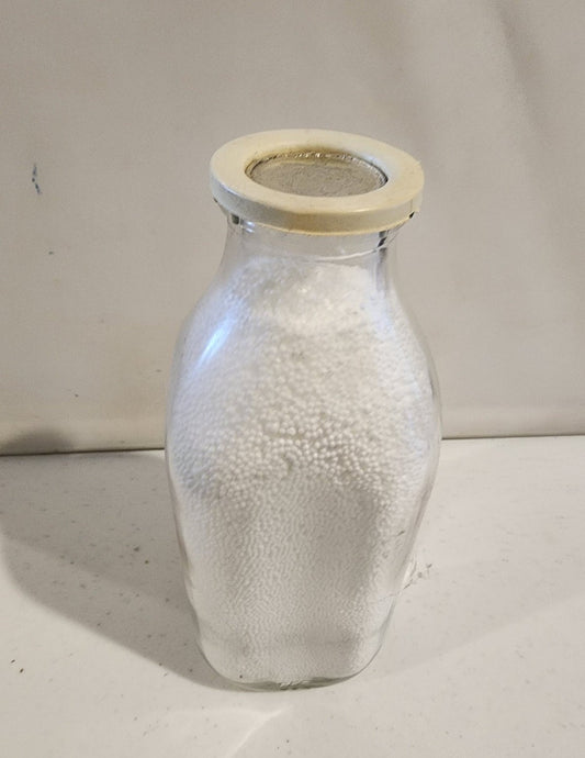 Vintage "Greetings from King Quality" Dairy Co. St. Louis Milk Bottle (8.75") Farmhouse Decor - I Bought a Yard Sale