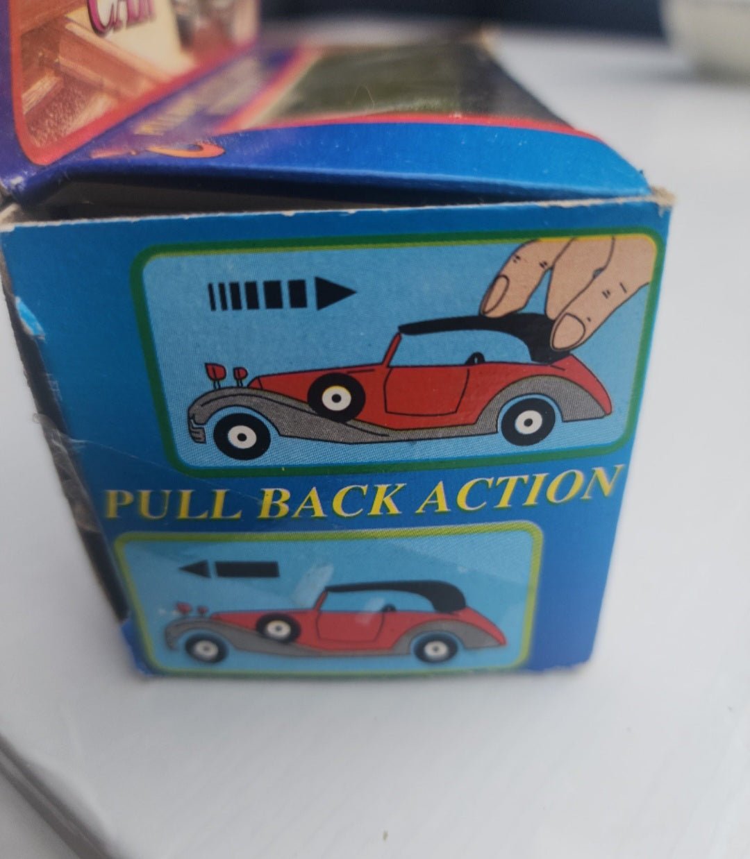 Vintage JE Toys, Diecast Metal Classic Car, 4.50" Long Pull Back by J.E. Toys - I Bought a Yard Sale