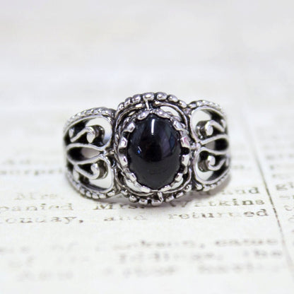 Vintage Jewelry Genuine Jade Ring Antiqued 18kt Yellow Gold Electroplated Made in the USA by PVD Vintage Jewelry - I Bought a Yard Sale