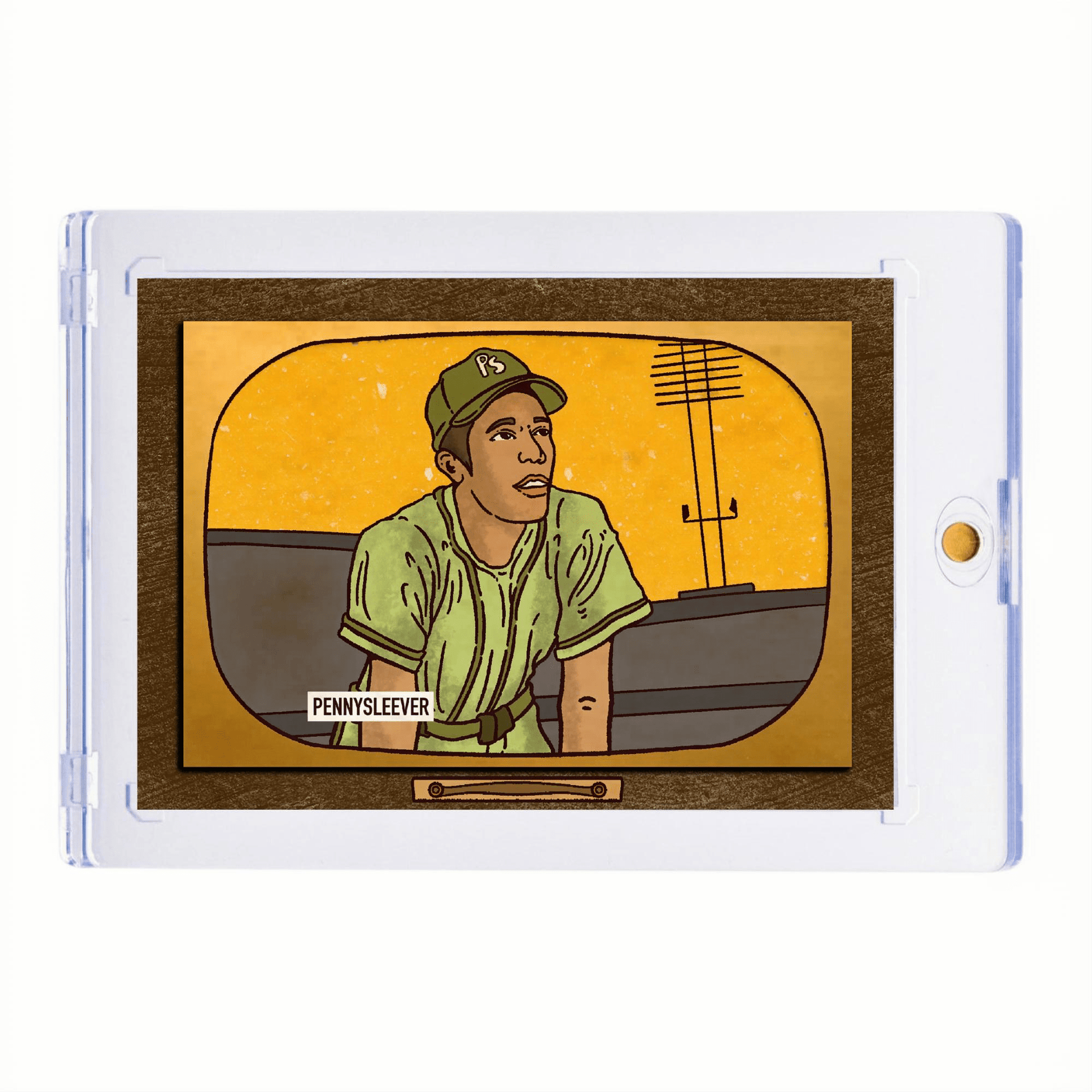 Vintage Magnetic Card Holder - I Bought a Yard Sale