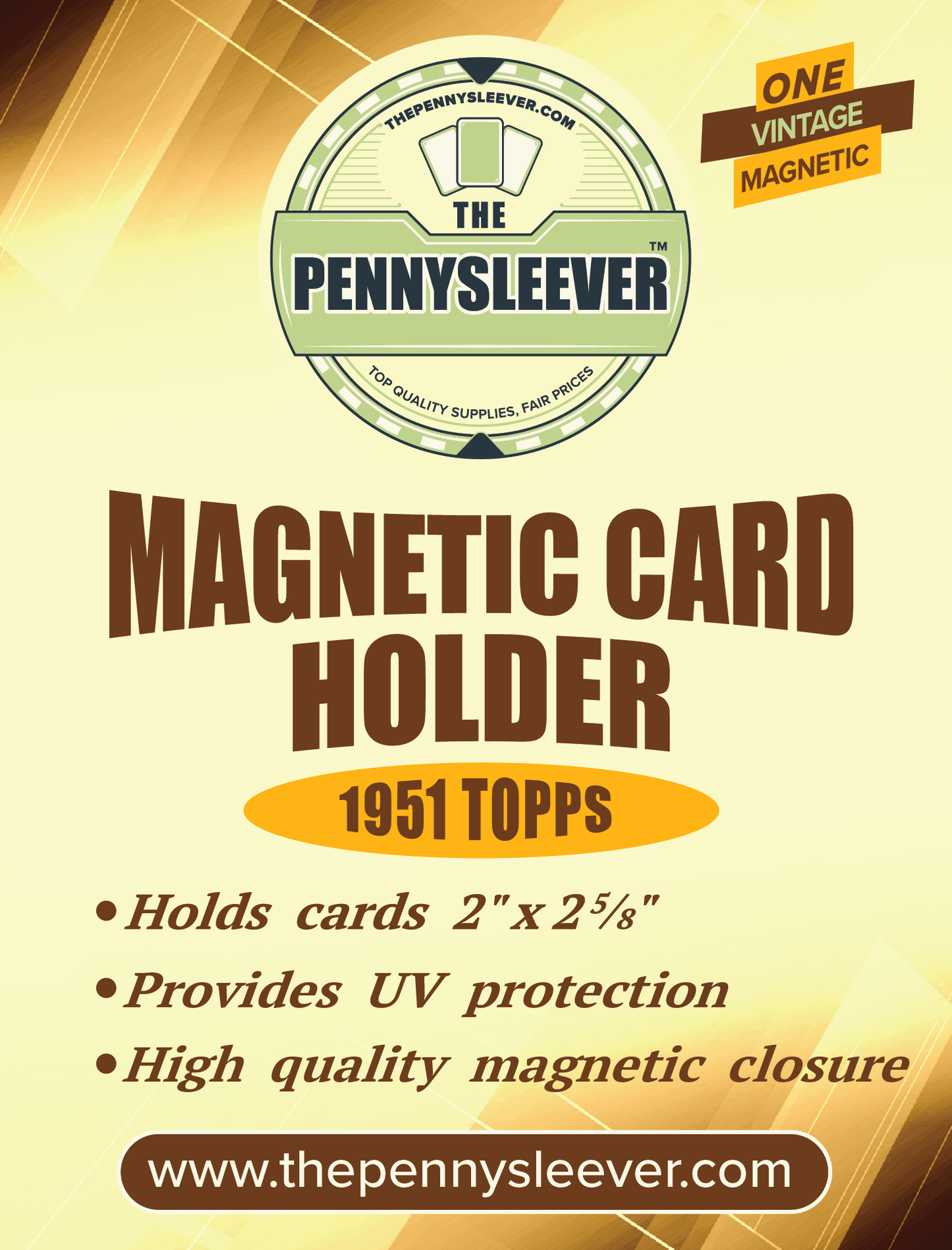 Vintage Magnetic Card Holder - I Bought a Yard Sale