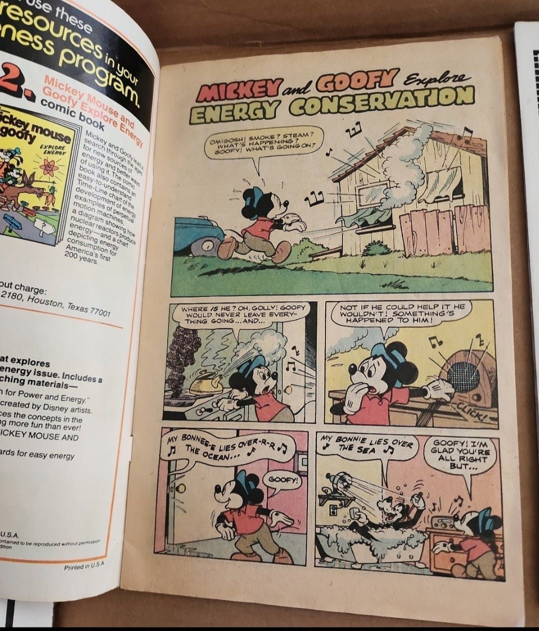 Vintage Mickey Mouse Comic Books (1977 & 1978) - Energy Conservation & More! - I Bought a Yard Sale