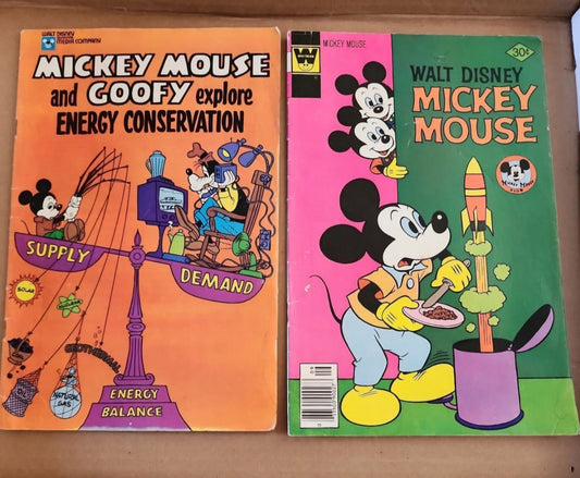 Vintage Mickey Mouse Comic Books (1977 & 1978) - Energy Conservation & More! - I Bought a Yard Sale