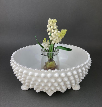 Vintage Milk Glass Bowl. Serving Dish with Reticulated Rim. Open Lace White Table Centerpiece. Collectibles. Replacements. - I Bought a Yard Sale