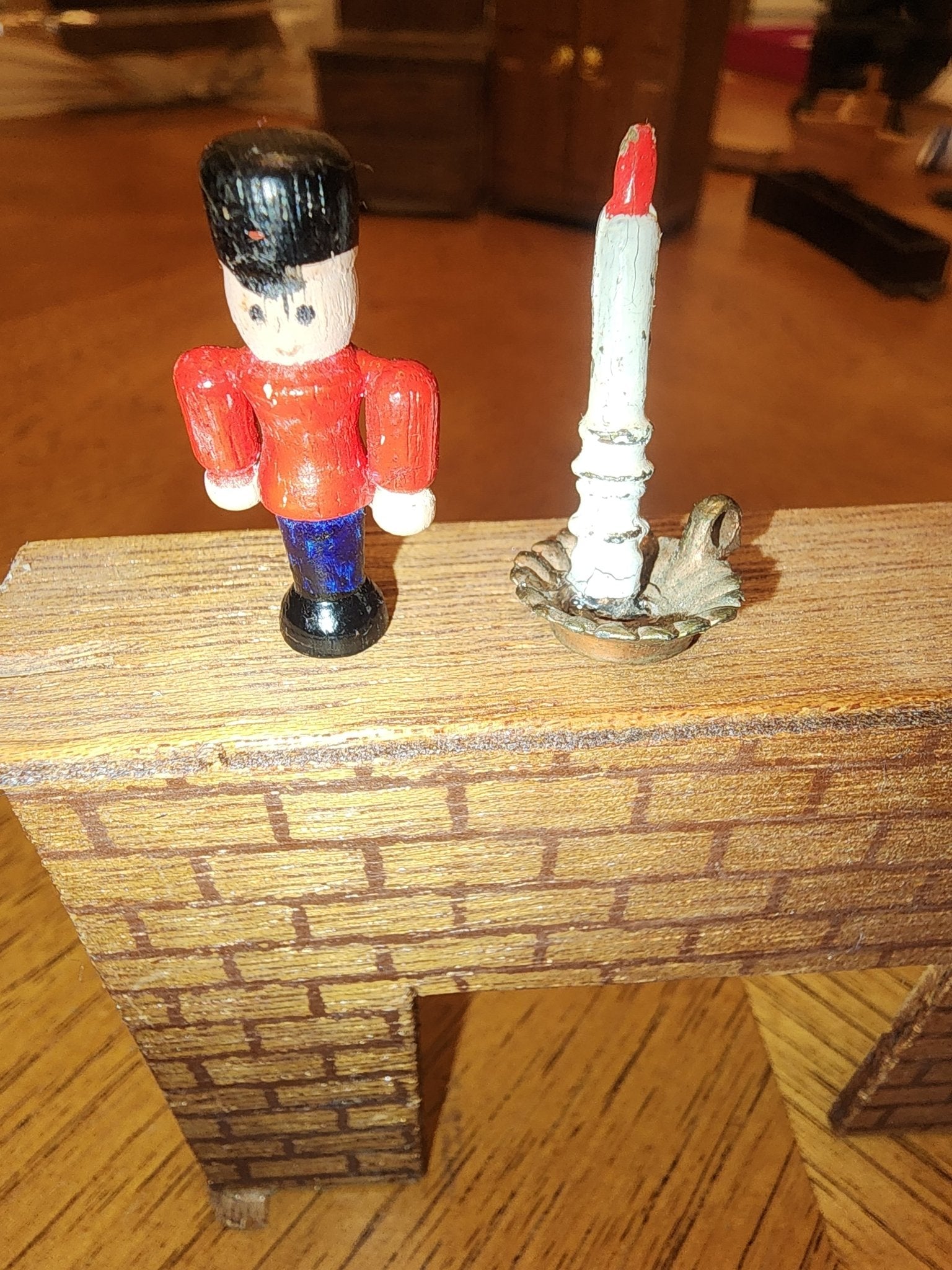 Vintage Miniature Fireplace with accessories - I Bought a Yard Sale