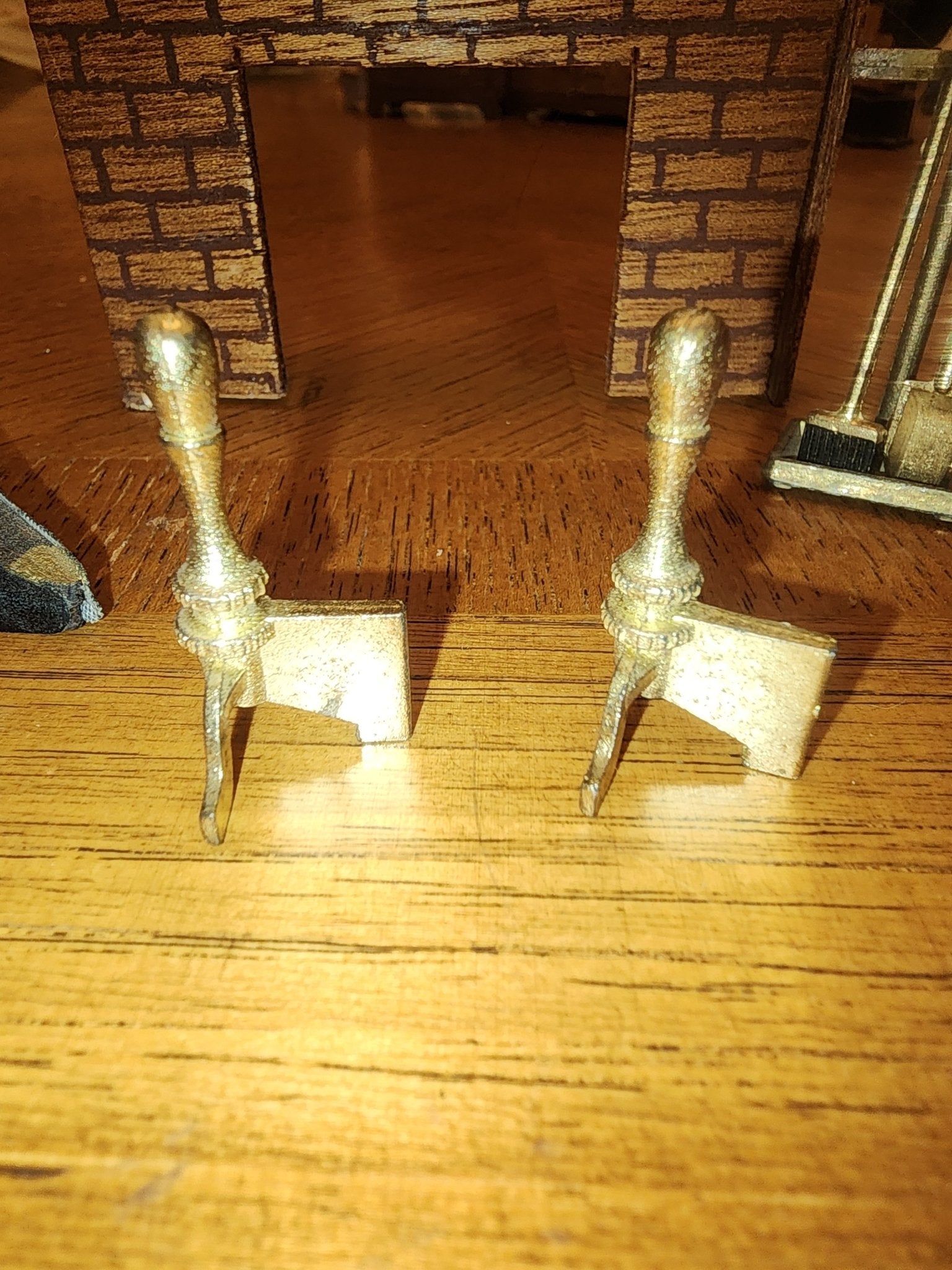 Vintage Miniature Fireplace with accessories - I Bought a Yard Sale