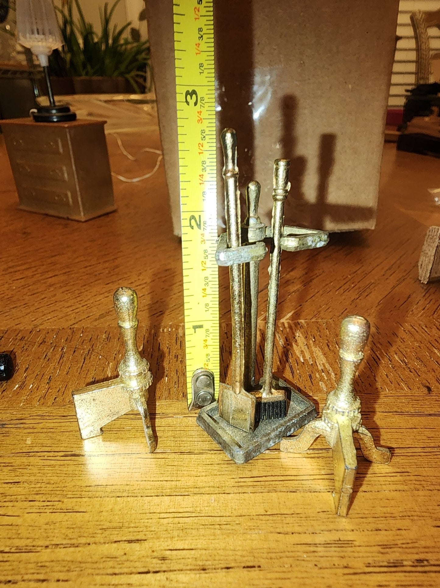 Vintage Miniature Fireplace with accessories - I Bought a Yard Sale