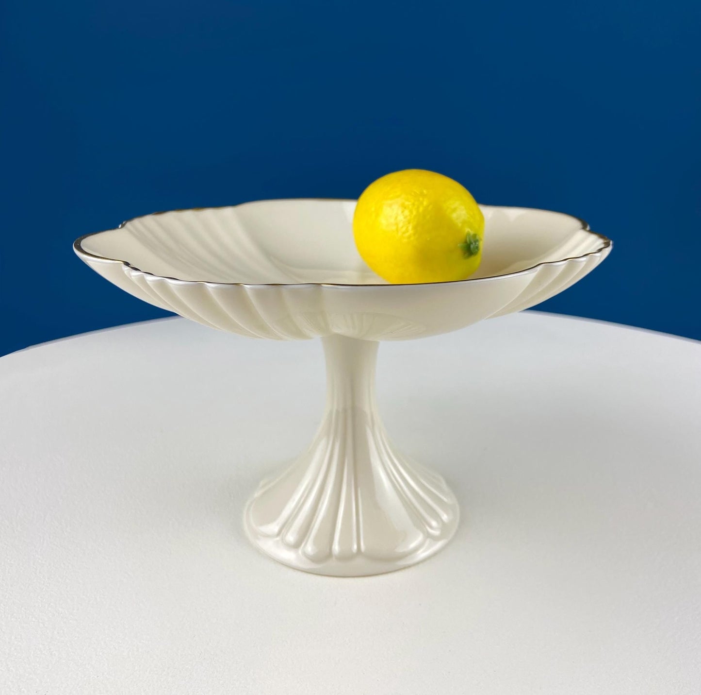 Vintage Pearlescent Tea Cups and Saucers with Light Yellow & Gold Accents. Set of 2 Cups. Slightly Different Silhouettes. Gift for Couple. - I Bought a Yard Sale