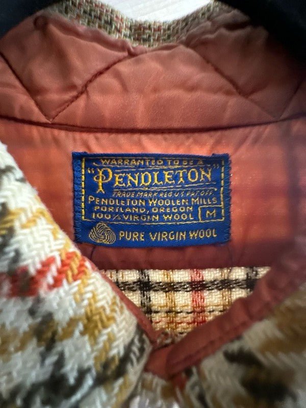 Vintage Pendleton 100% Virgin Wool Plaid Board Shirt Jacket size Mediu - I Bought a Yard Sale