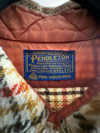 Vintage Pendleton 100% Virgin Wool Plaid Board Shirt Jacket size Mediu - I Bought a Yard Sale
