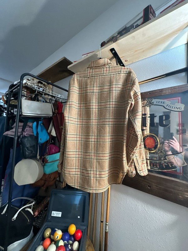 Vintage Pendleton 100% Virgin Wool Plaid Board Shirt Jacket size Mediu - I Bought a Yard Sale