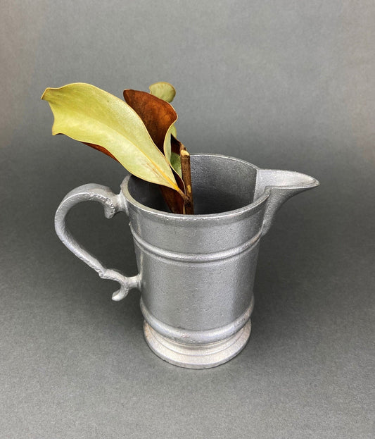 Vintage Pewter Pitcher. Small Collectible Pitcher. Home or Restaurant Decor. Film or Food Styling Prop. - I Bought a Yard Sale
