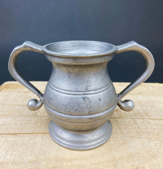Vintage Pewter Sugar Bowl or Vase. Collectible, Home, Restaurant Decor. Film, Food Styling Prop. RWP USA. - I Bought a Yard Sale
