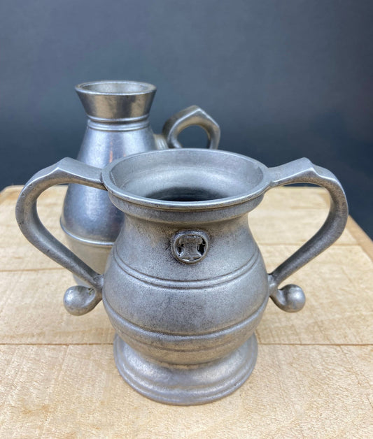 Vintage Pewter Sugar Bowl or Vase. Collectible, Home, Restaurant Decor. Film, Food Styling Prop. RWP USA. - I Bought a Yard Sale