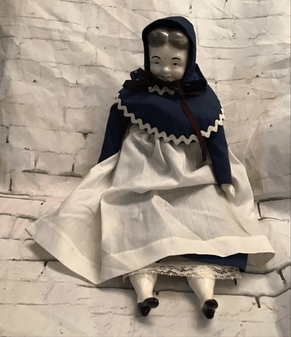 Vintage Porcelain Pilgrim doll. 16" - I Bought a Yard Sale