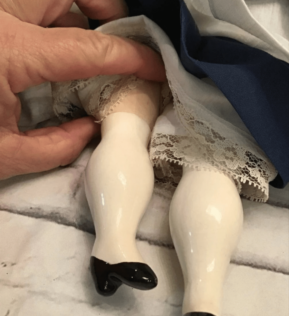 Vintage Porcelain Pilgrim doll. 16" - I Bought a Yard Sale