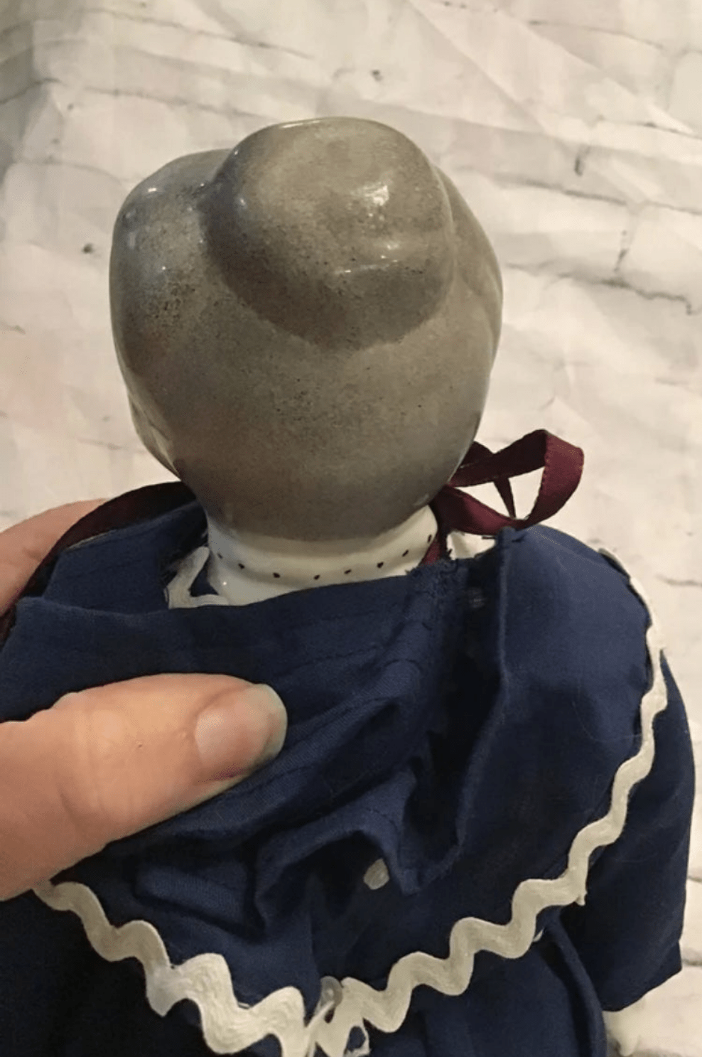 Vintage Porcelain Pilgrim doll. 16" - I Bought a Yard Sale