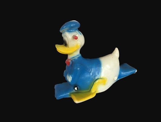 Vintage Rare Disney Donald Blow Mold Duck Toy Rocker - I Bought a Yard Sale