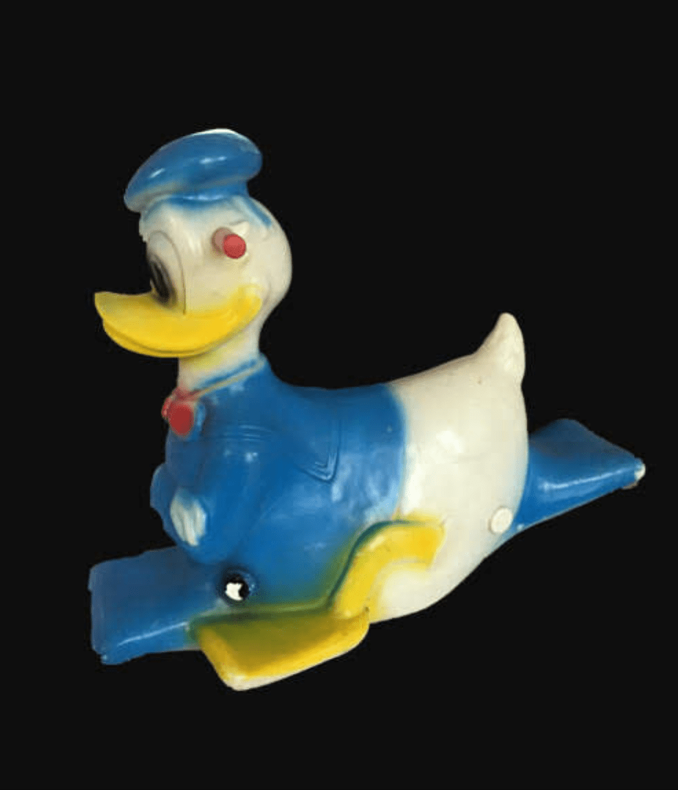 Vintage Rare Disney Donald Blow Mold Duck Toy Rocker - I Bought a Yard Sale