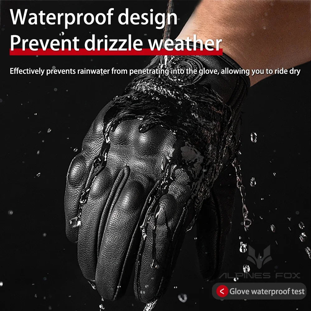 Vintage Real Leather Breathable Touch Screen Gloves - I Bought a Yard Sale