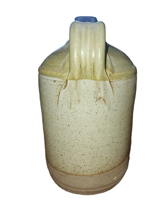 Vintage salt glazed stoneware flagon, jug with blue text, Wadworth of Devizes - I Bought a Yard Sale