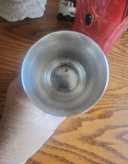 Vintage Silver Plate NAPIER Child Baby Cup wirh Music Box Lullaby Rockabye Baby Tune. - I Bought a Yard Sale