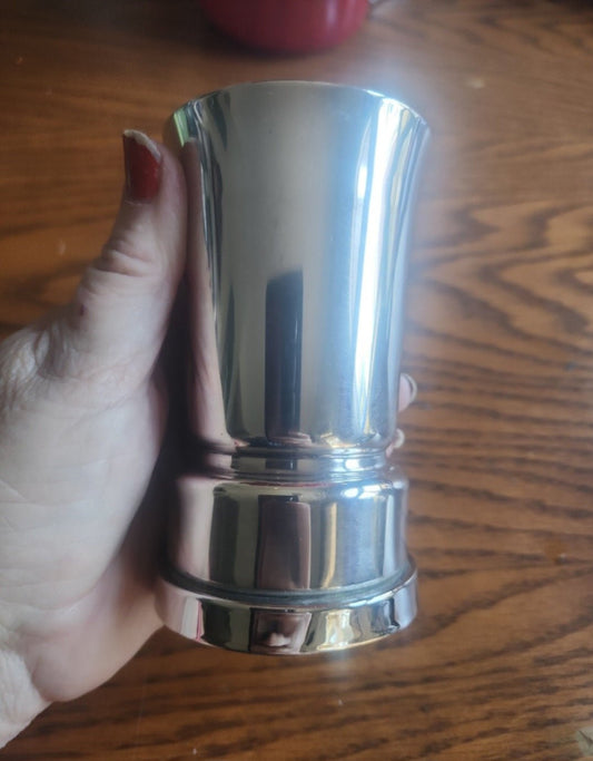 Vintage Silver Plate NAPIER Child Baby Cup wirh Music Box Lullaby Rockabye Baby Tune. - I Bought a Yard Sale