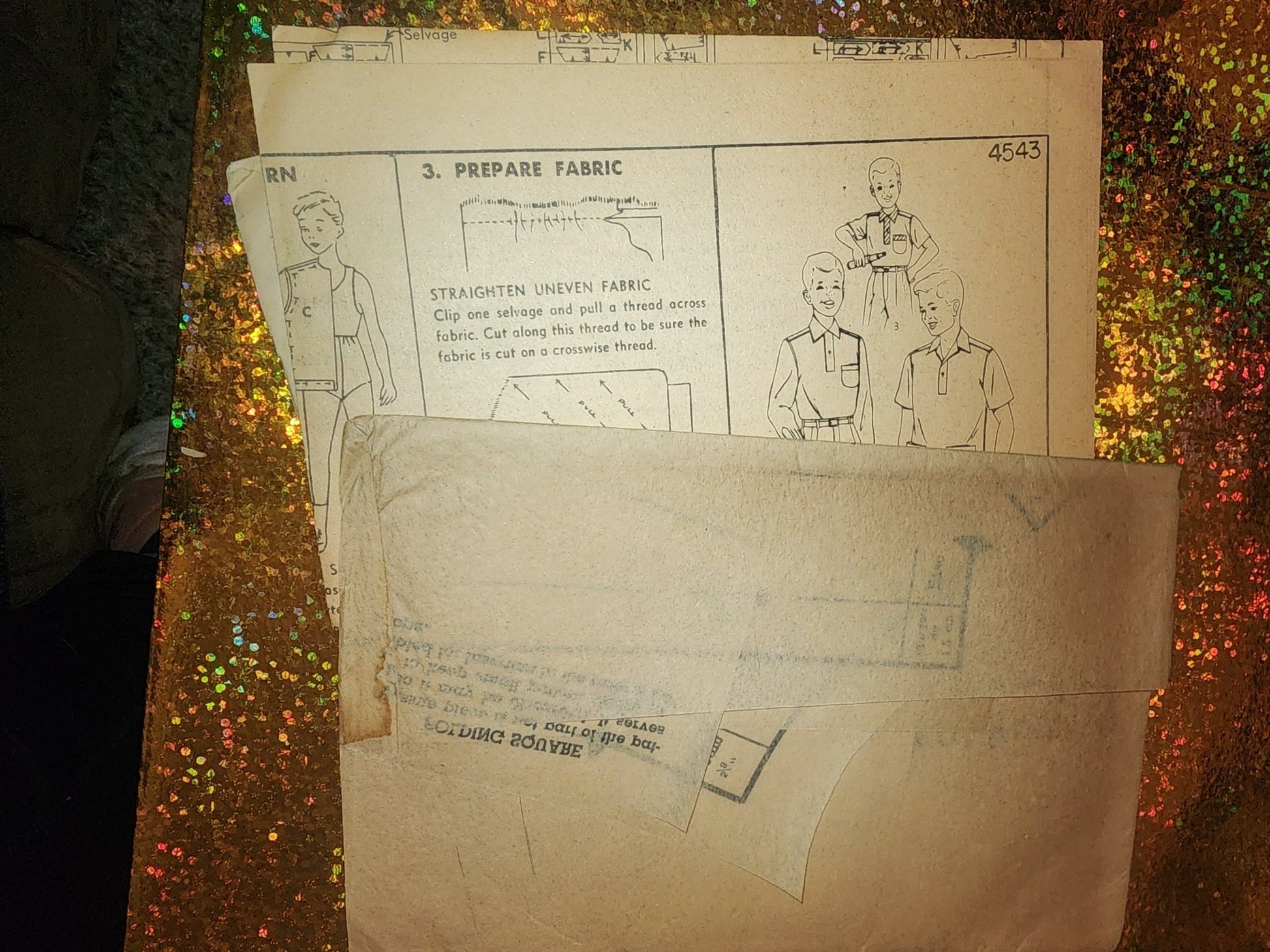 Vintage Simplicity Pattern 4543 Boys shirt 1950's size 4 - I Bought a Yard Sale