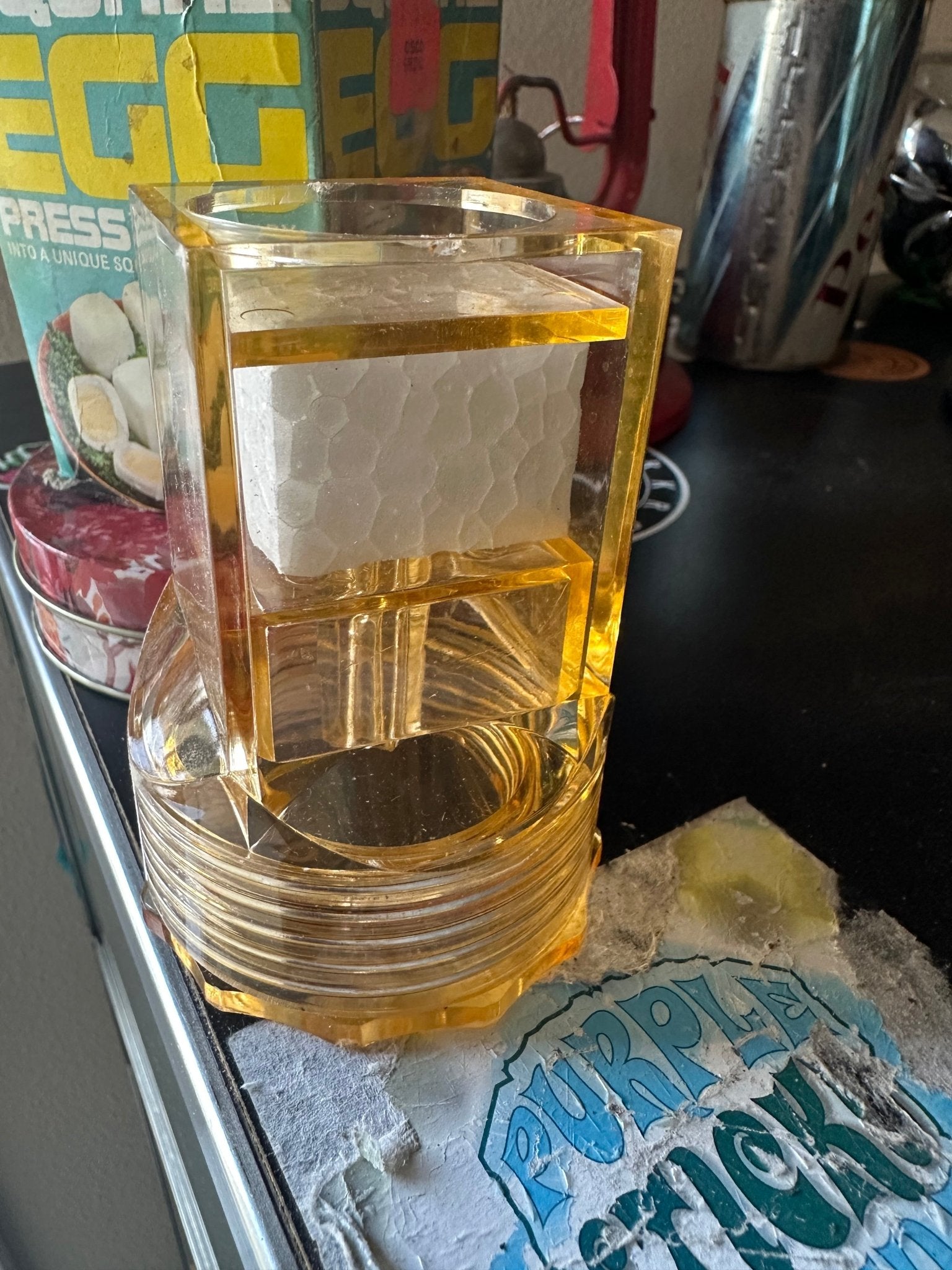 Vintage Square Egg Mold - I Bought a Yard Sale