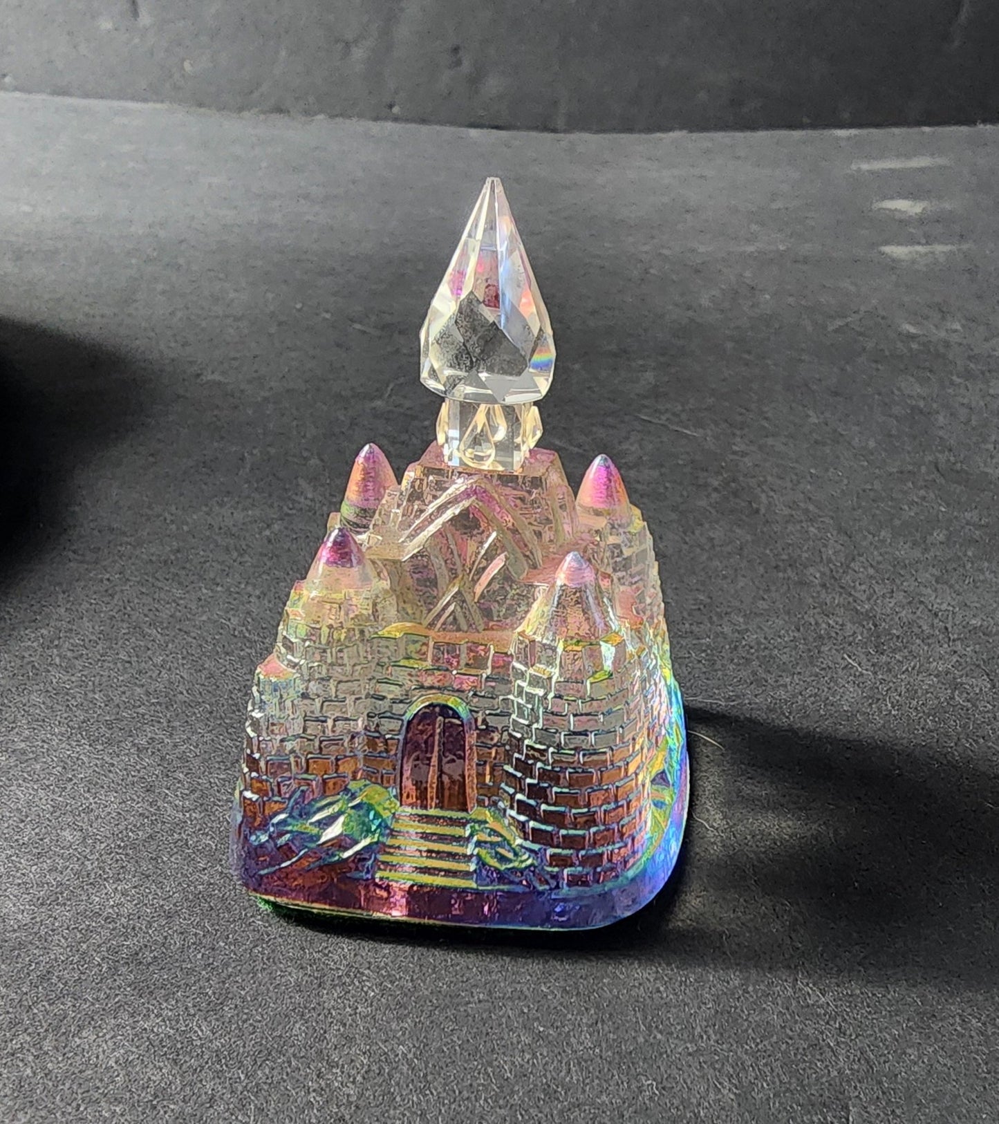 Vintage Swarovski Crystal Figurine Castle aprox. 3" tall in very good condition - I Bought a Yard Sale