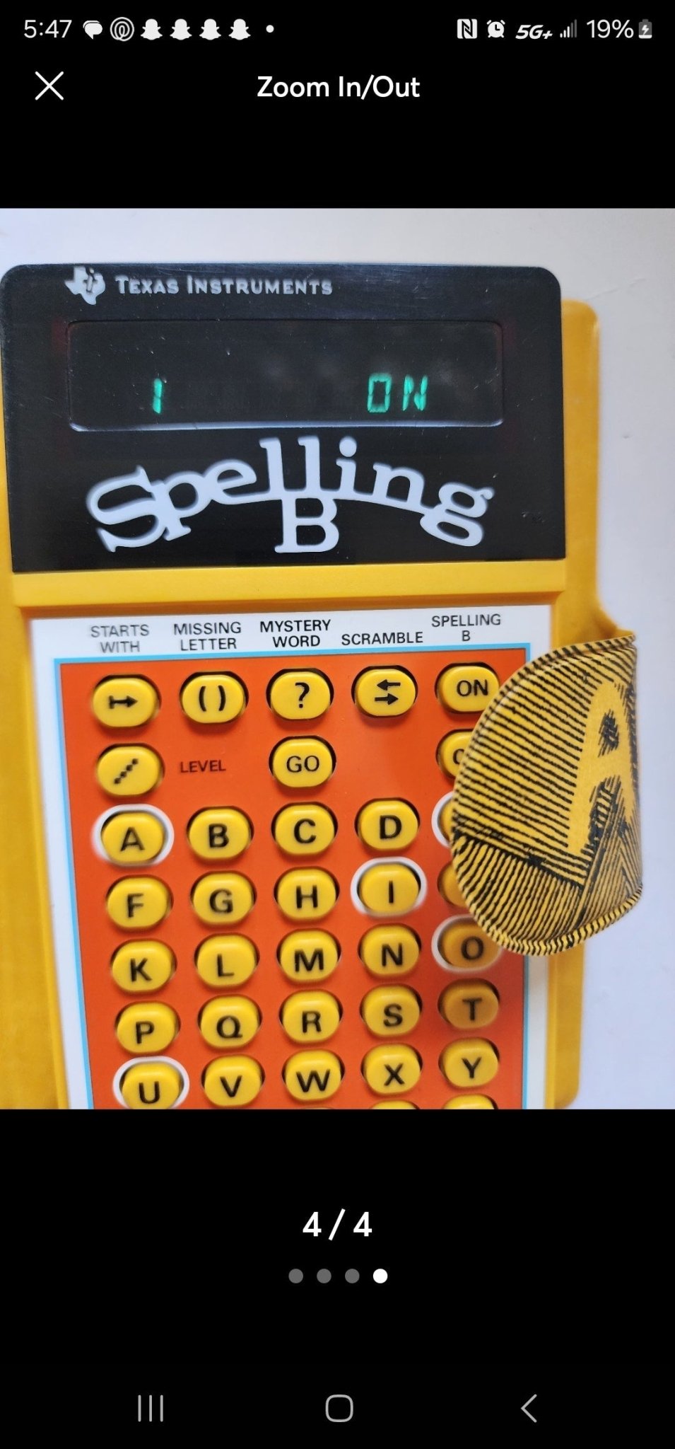 Vintage Texas Instruments Spelling B Spelling Bee Calculator & Book in Case - I Bought a Yard Sale