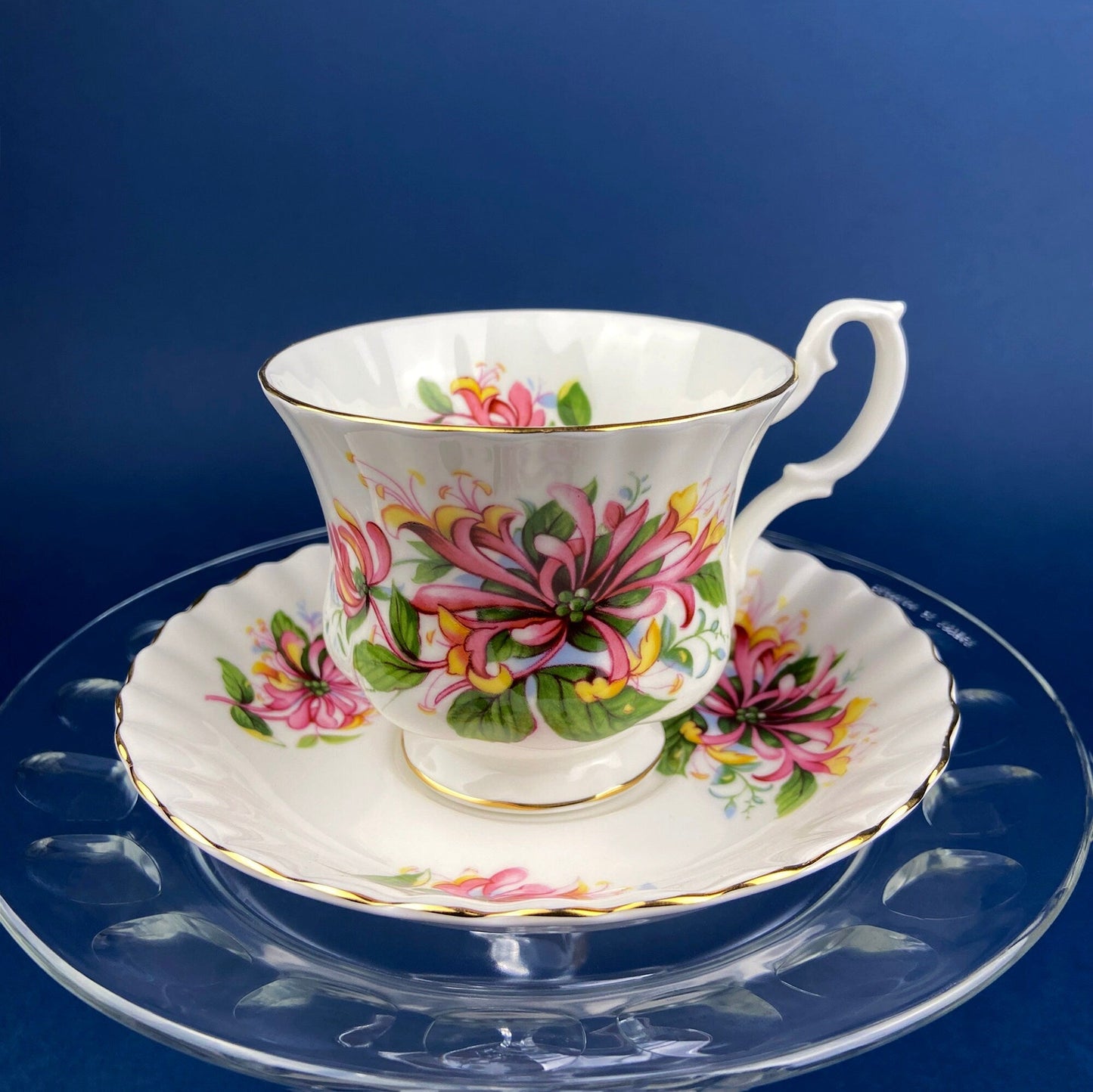 Vintage Tuscan Cup and Saucer: Hand - Painted Floral Tea Set - I Bought a Yard Sale