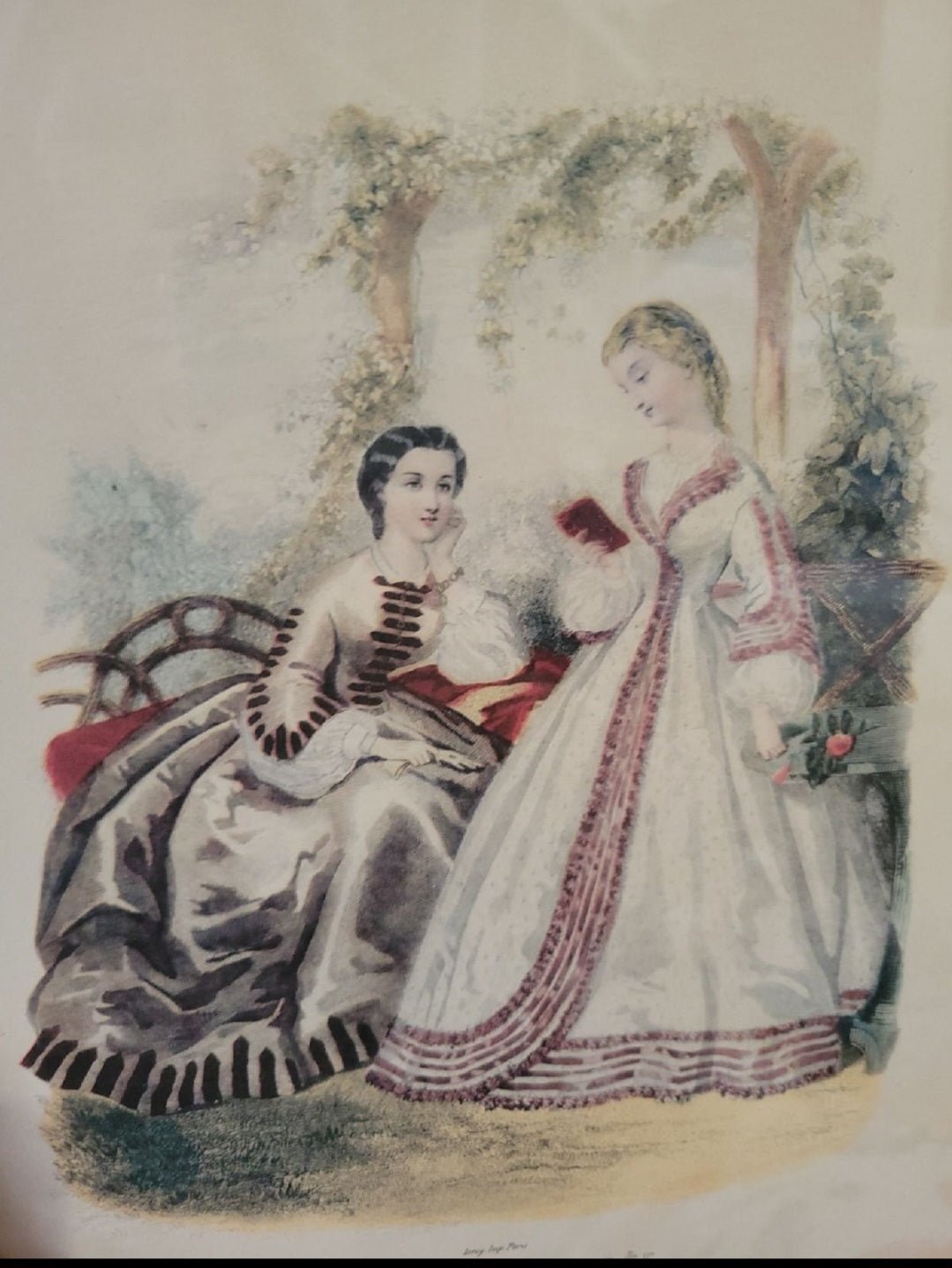 Vintage Victorian print Picture La Mide Illustre Victorian - I Bought a Yard Sale