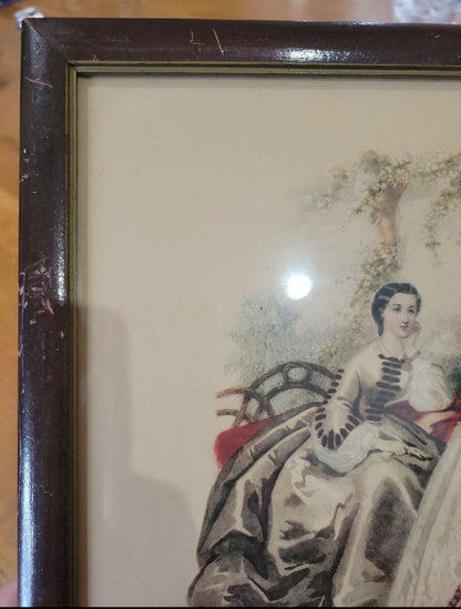 Vintage Victorian print Picture La Mide Illustre Victorian - I Bought a Yard Sale