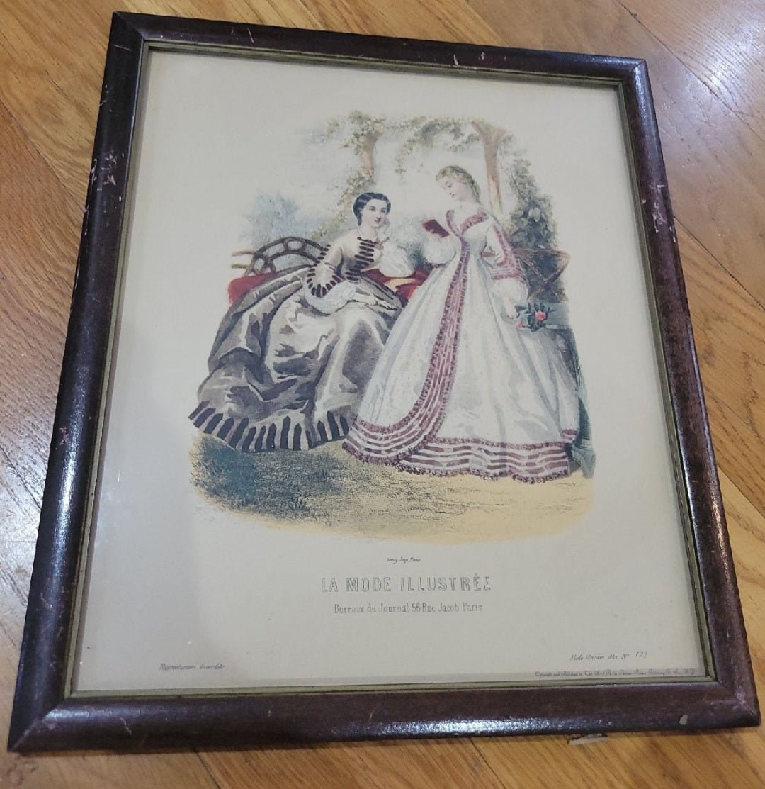 Vintage Victorian print Picture La Mide Illustre Victorian - I Bought a Yard Sale